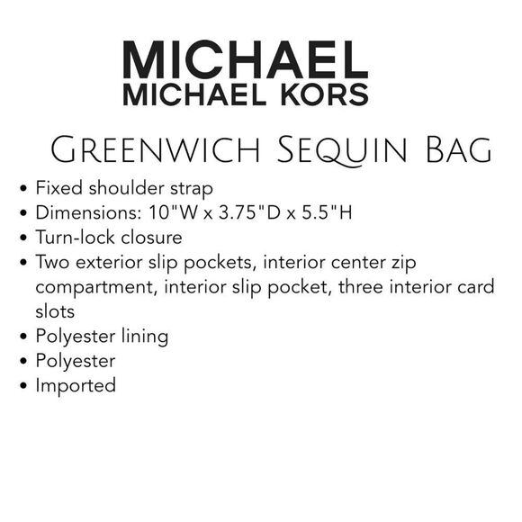 MICHAEL Michael Kors Greenwich Sequin Bag - Picture 4 of 13